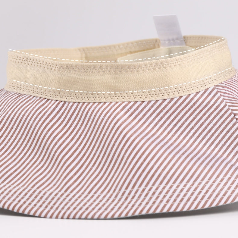 Striped Bow Sun Hat