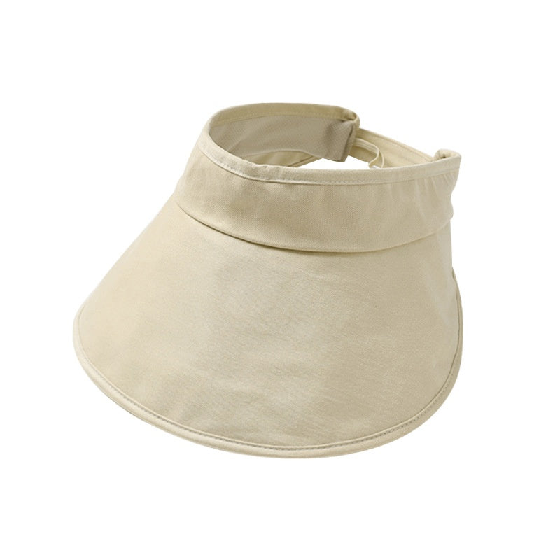 Cotton Foldable Sun Hat with Empty Top