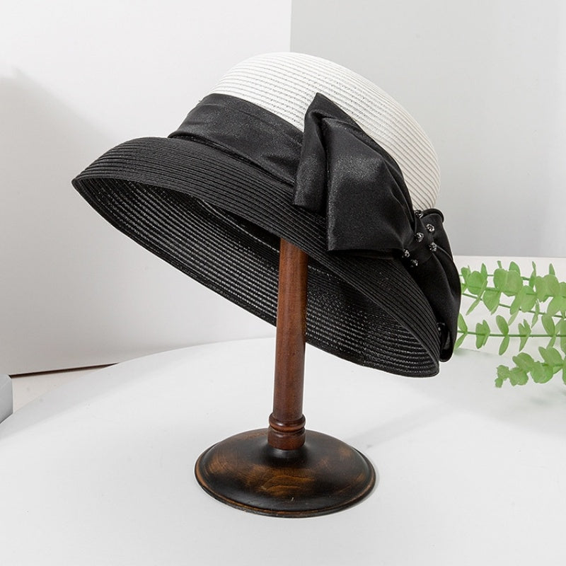 Sun Hat Straw Hat with Big Bow