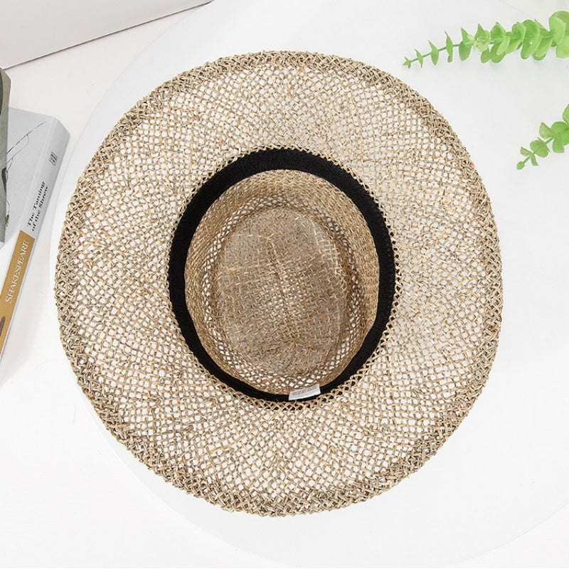 Straw Hat Sun Hat with Decorative Band