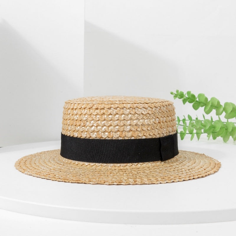Scale Texture Straw Sun Hat