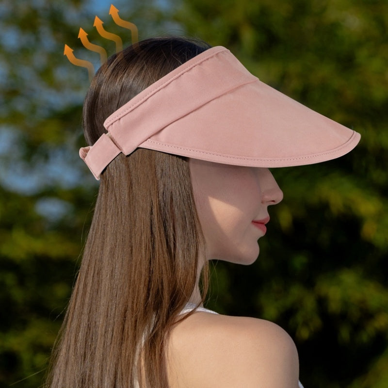 Cotton Foldable Sun Hat with Empty Top