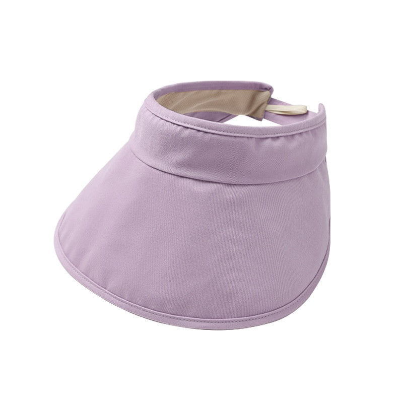 Cotton Foldable Sun Hat with Empty Top