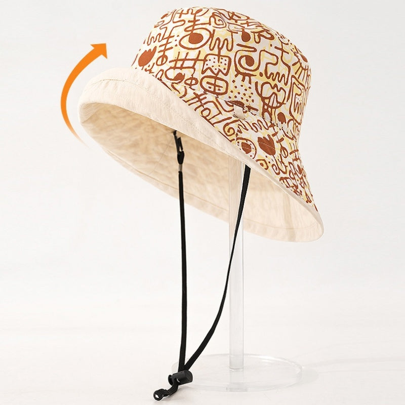 Double-Sided Printed Sun Hat Bucket Hat