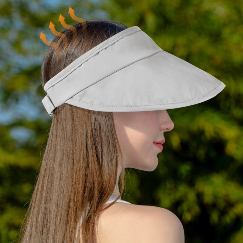 Foldable Sun Hat with Empty Top