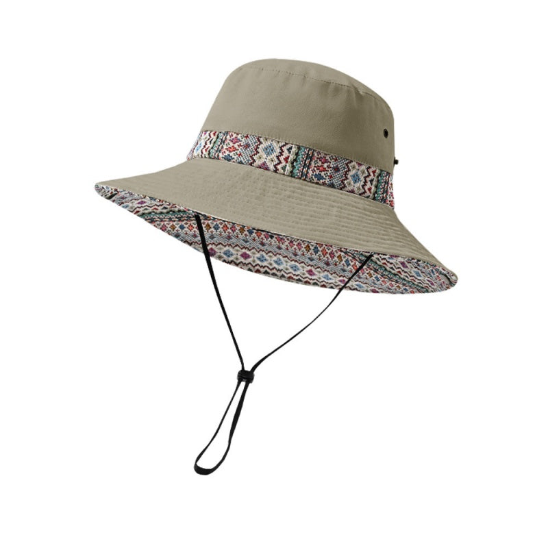 Sun Hat with Jacquard Design
