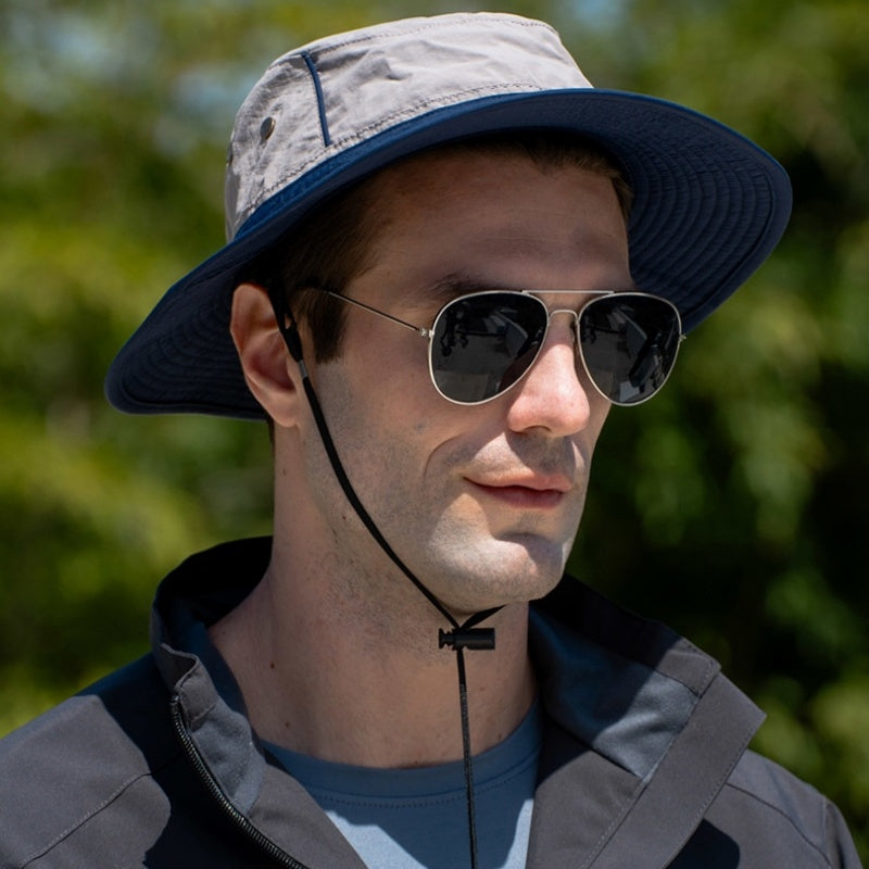 Two-color Splicing Sun Hat Bucket Hat