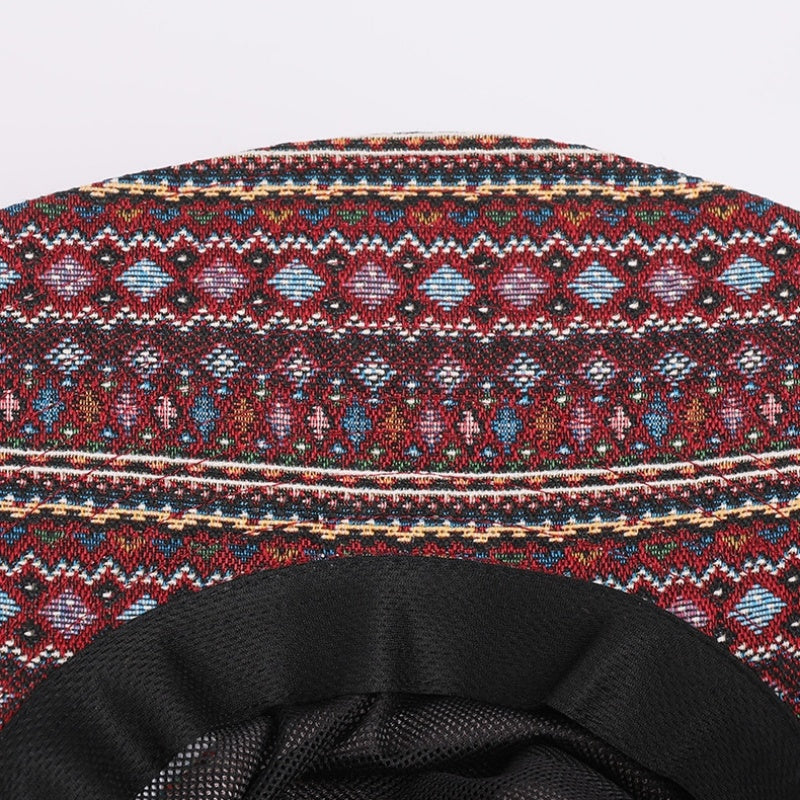 Sun Hat with Jacquard Design