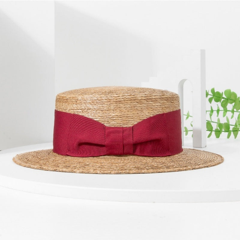 Bowler Hat Sun Hat with Red bow