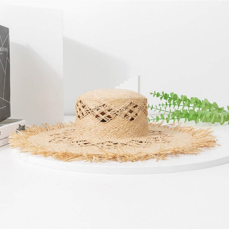 Hollow-carved Wide Brim Sun Hat