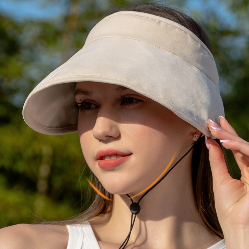 Cotton Foldable Sun Hat with Empty Top