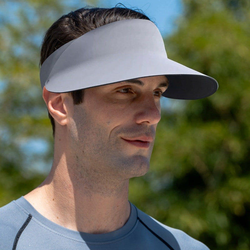 Extended Brim Quick-Drying Sun Hat with Empty Top