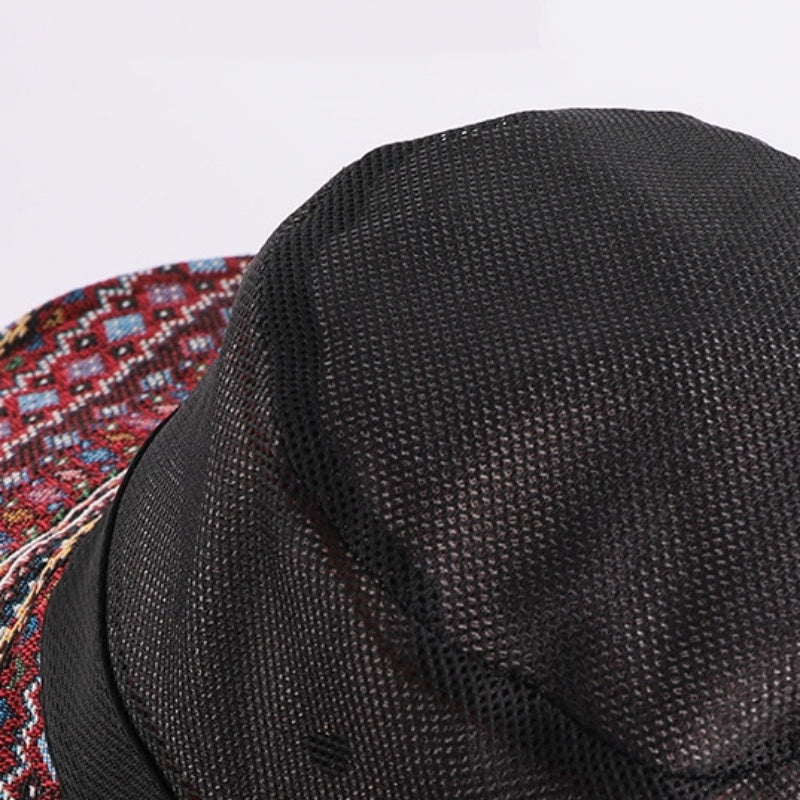 Sun Hat with Jacquard Design