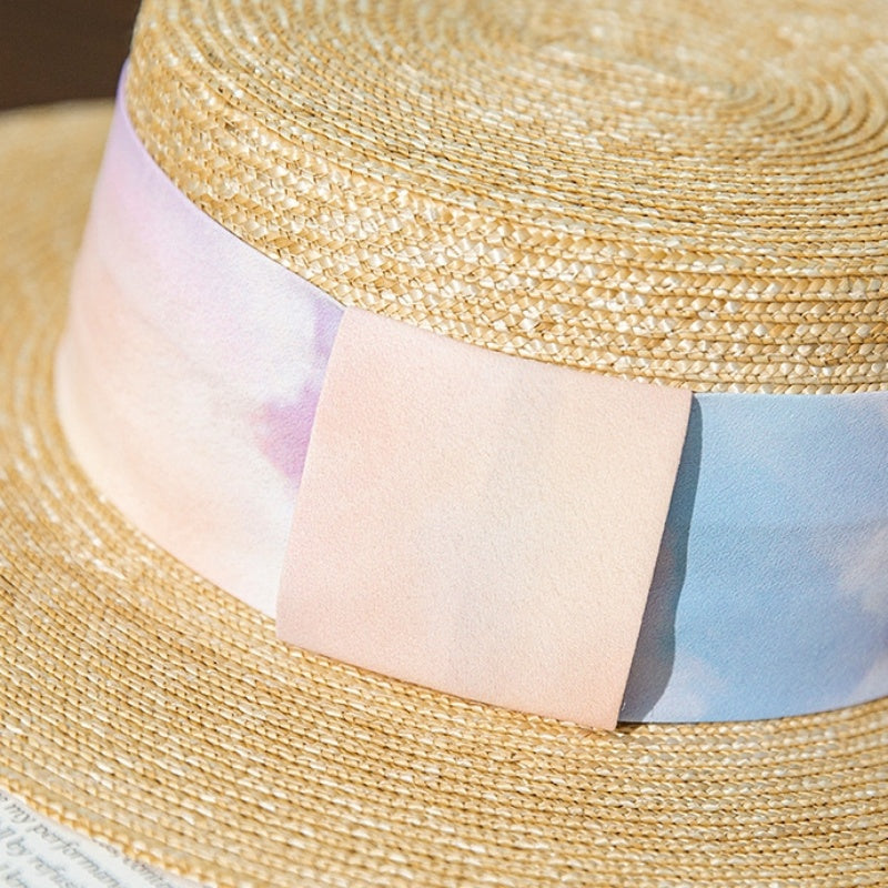 Top Hat Sun Hat with Printed Webbing