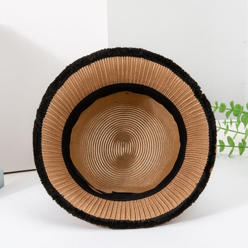 Sun Hat Cloche Hat with Bow Webbing