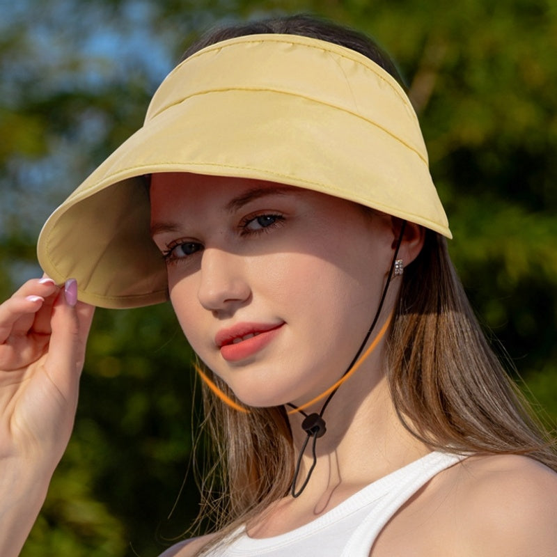 Foldable Sun Hat with Empty Top