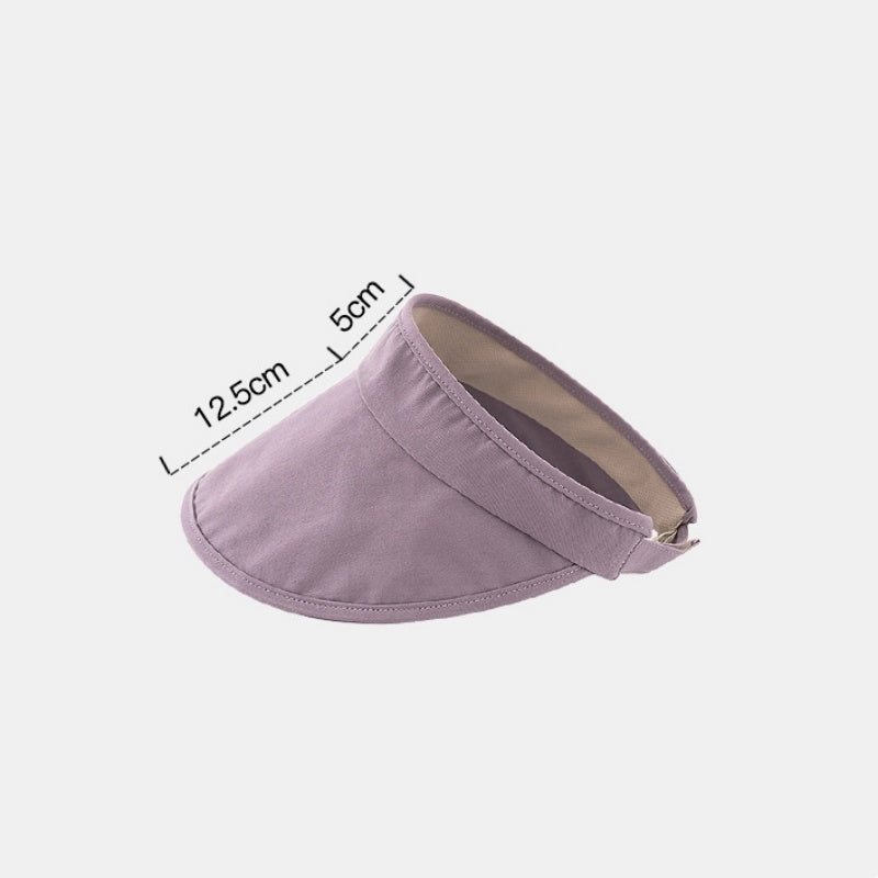 Cotton Foldable Sun Hat with Empty Top