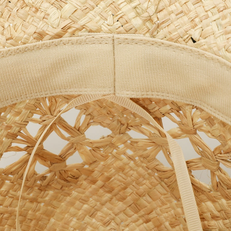 Straw Hat with Rough Selvedge