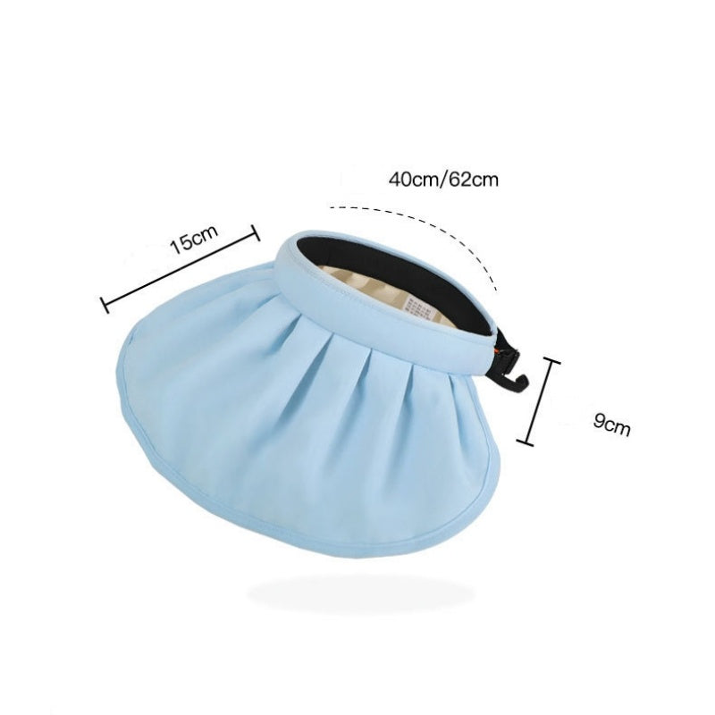 Foldable Shell Sun Hat with Empty Top