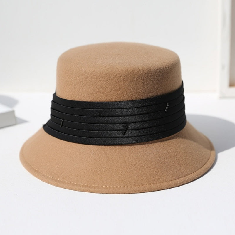 Felt Bucket Hats with Ribbon