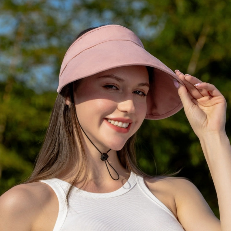 Cotton Foldable Sun Hat with Empty Top