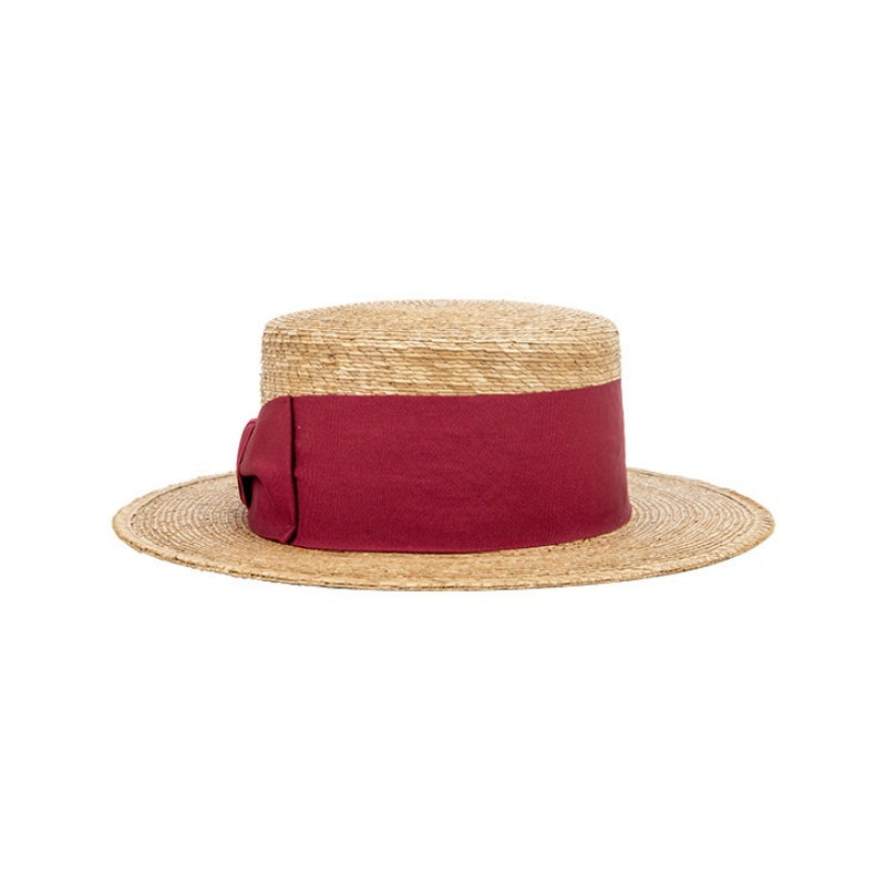 Bowler Hat Sun Hat with Red bow