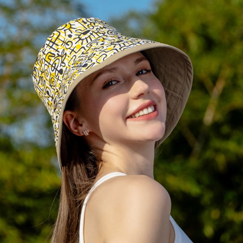 Double-Sided Printed Sun Hat Bucket Hat