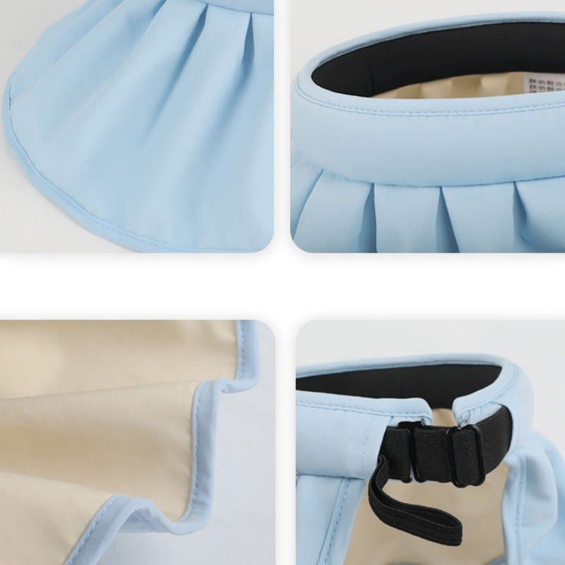 Foldable Shell Sun Hat with Empty Top