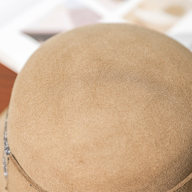 Felt Top Hat with Beaded Decoration