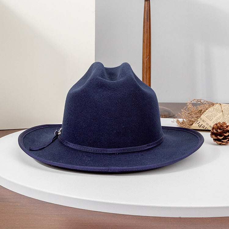 Felt Top Hat with Silver Arrows and Webbing Decorations