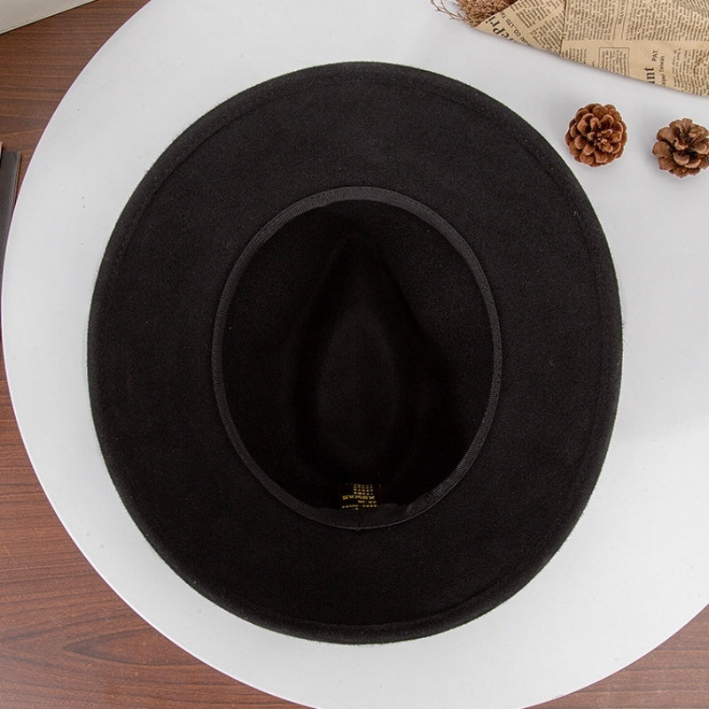 Felt Top Hat with Feather Webbing Decorations