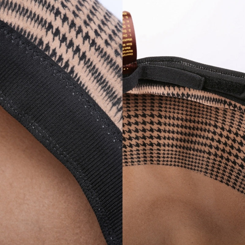 Houndstooth Felt Newsboy Hats