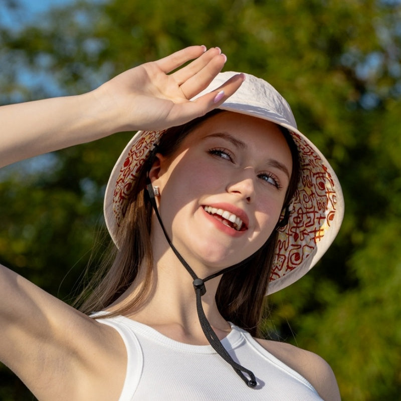 Double-Sided Printed Sun Hat Bucket Hat