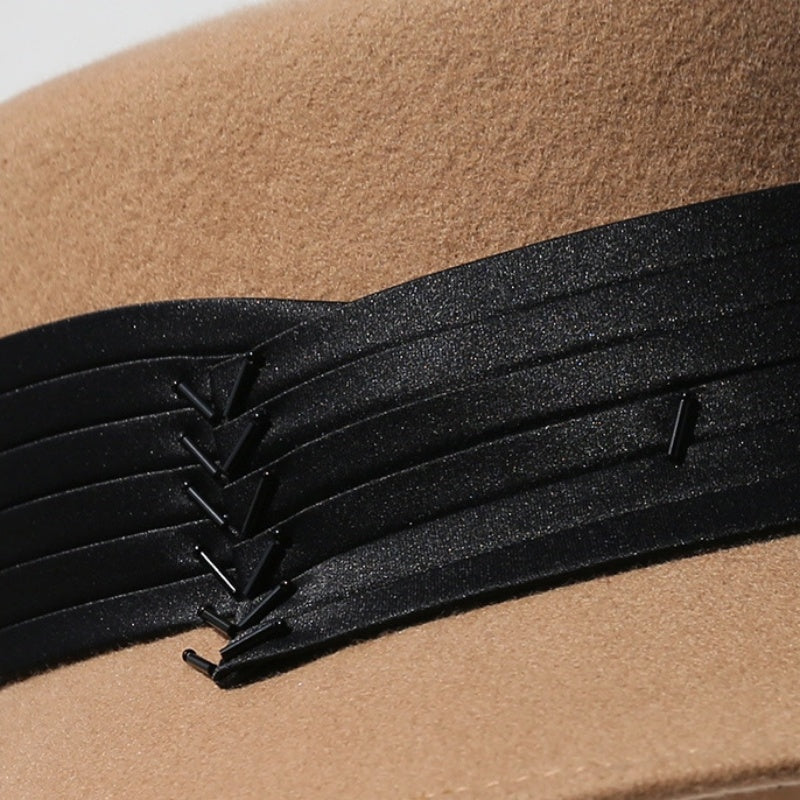 Felt Bucket Hats with Ribbon