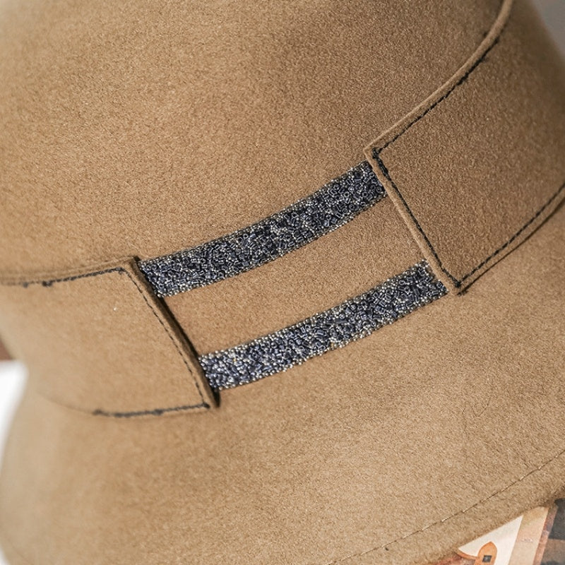 Felt Top Hat with Beaded Decoration