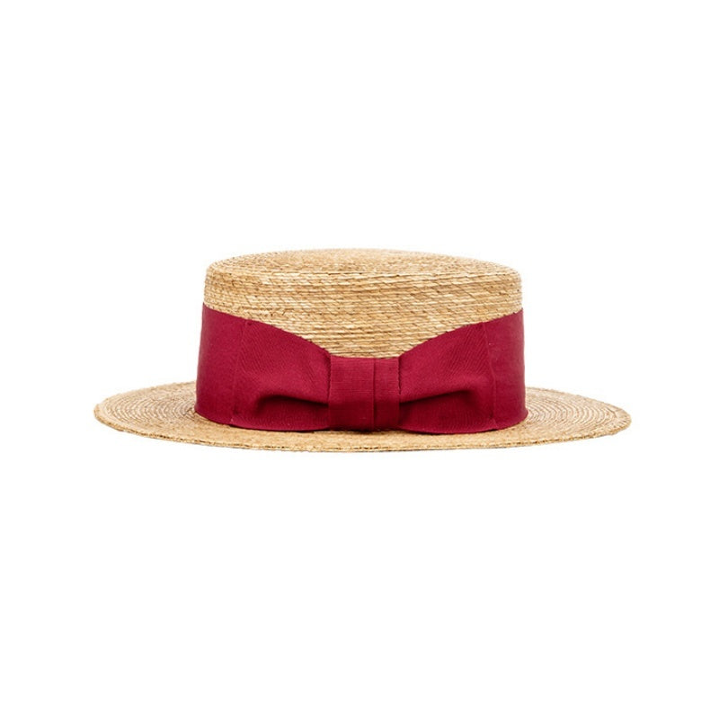 Bowler Hat Sun Hat with Red bow