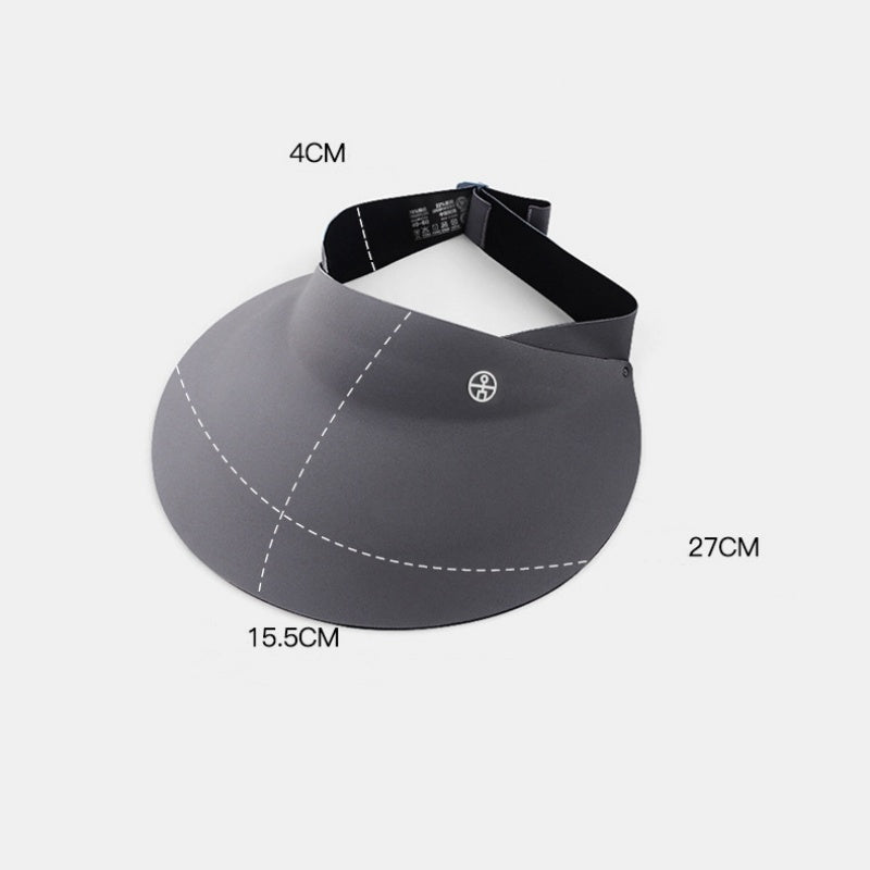 Extended Brim Quick-Drying Sun Hat with Empty Top
