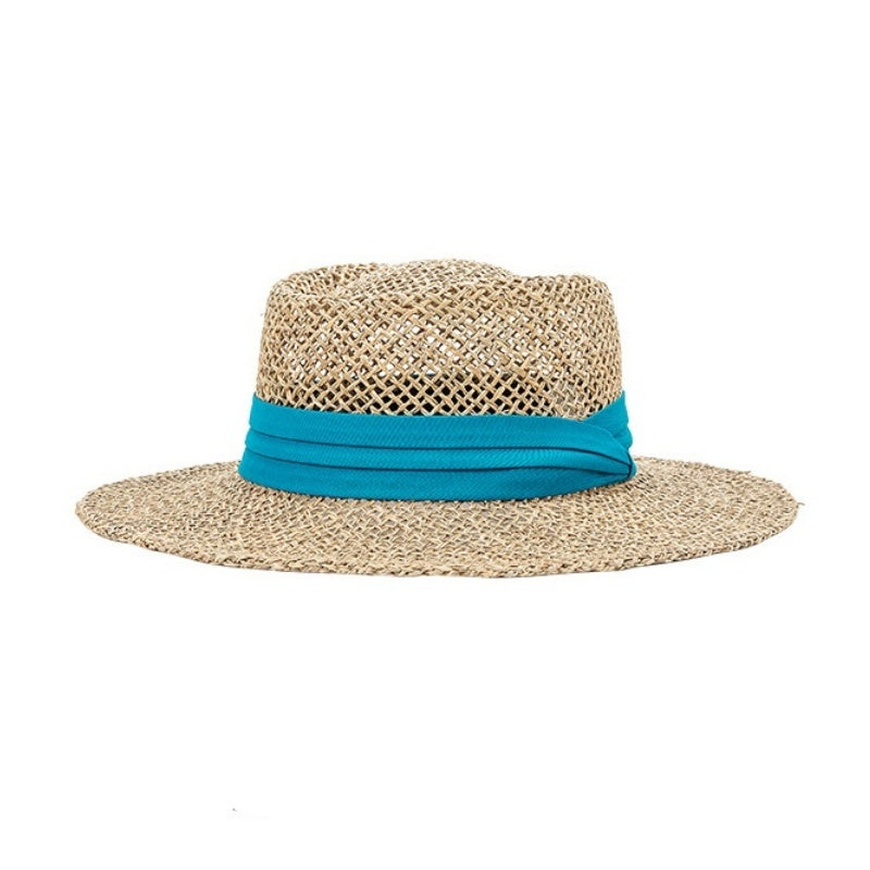 Straw Hat Sun Hat with Decorative Band