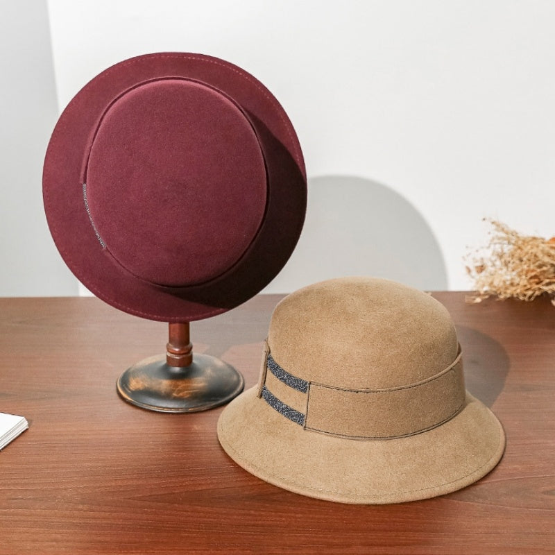 Felt Top Hat with Beaded Decoration