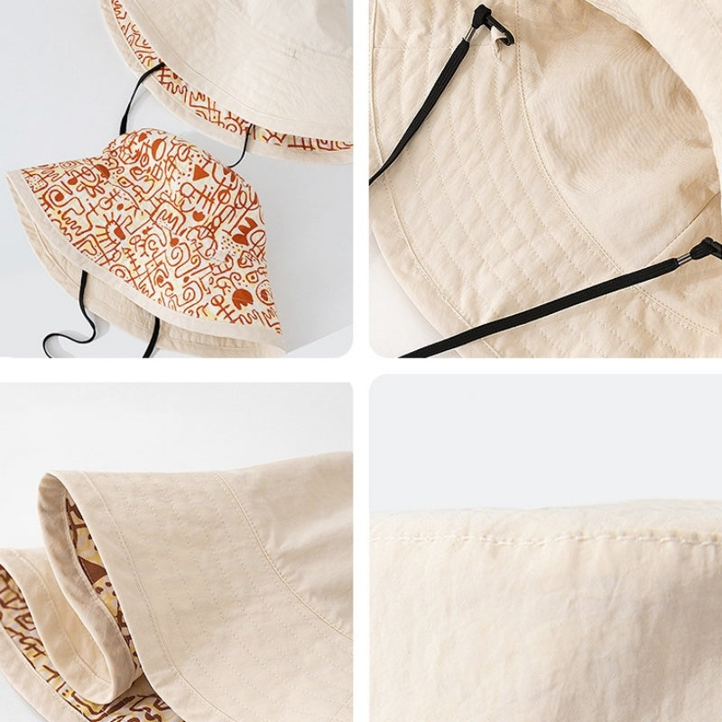 Double-Sided Printed Sun Hat Bucket Hat