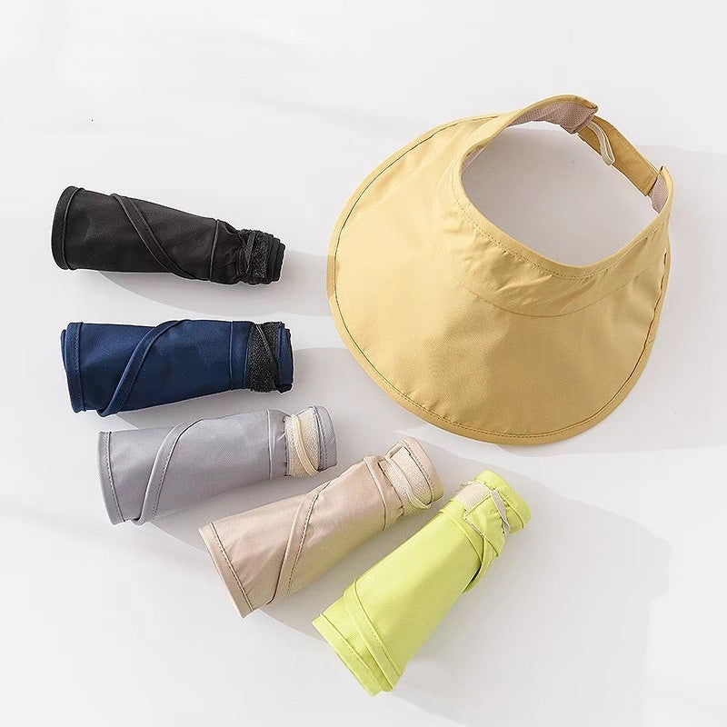 Foldable Sun Hat with Empty Top