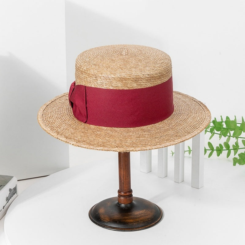 Bowler Hat Sun Hat with Red bow