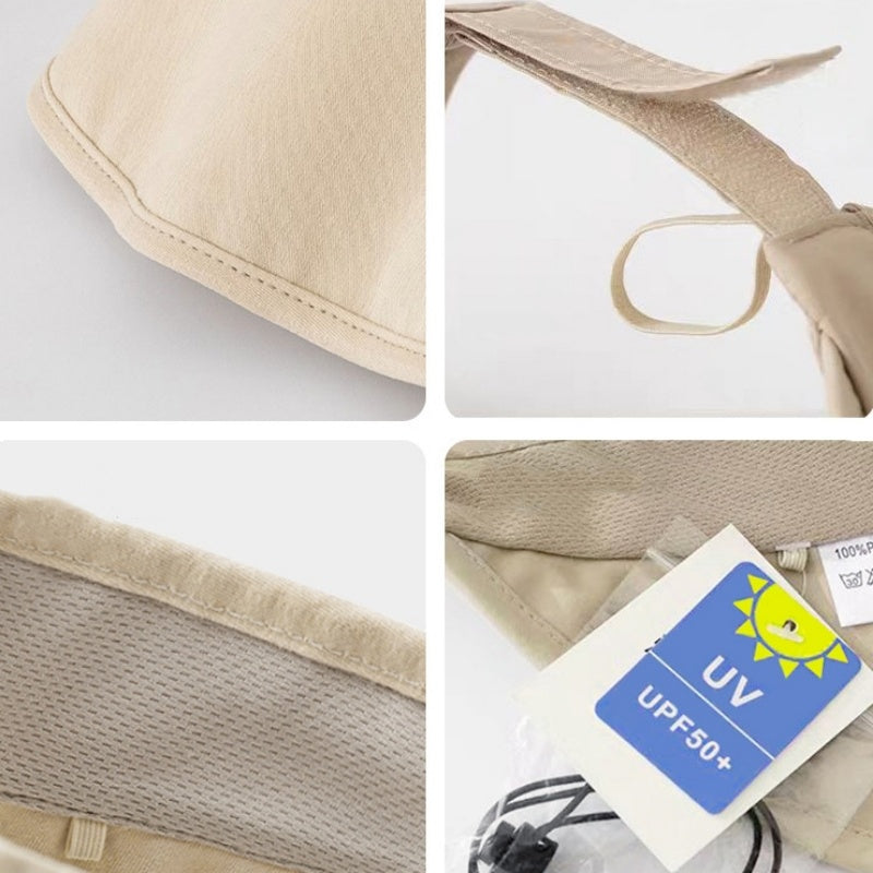 Cotton Foldable Sun Hat with Empty Top