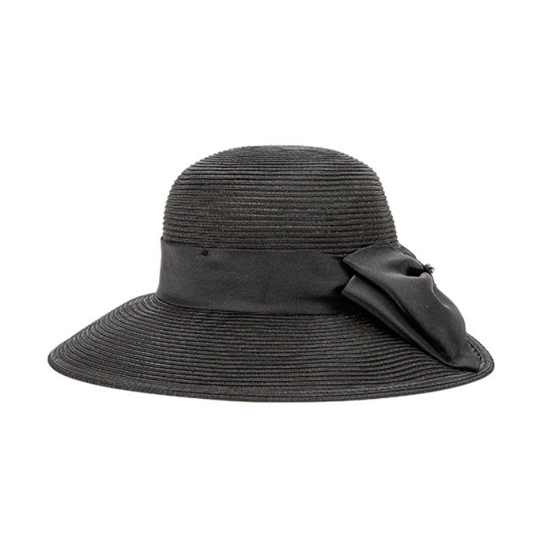 Straw Hat Sun Hat with Big Bow