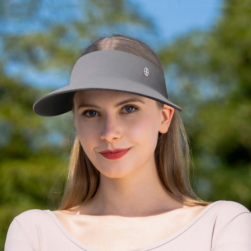 Extended Brim Quick-Drying Sun Hat with Empty Top