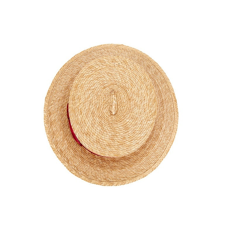 Bowler Hat Sun Hat with Red bow