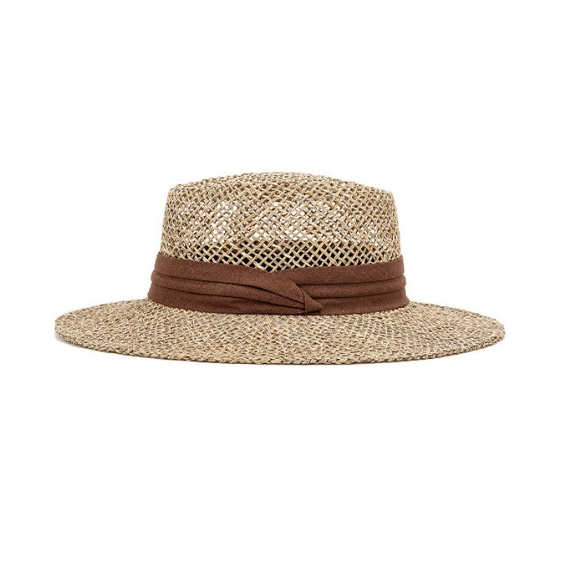Straw Hat Sun Hat with Decorative Band
