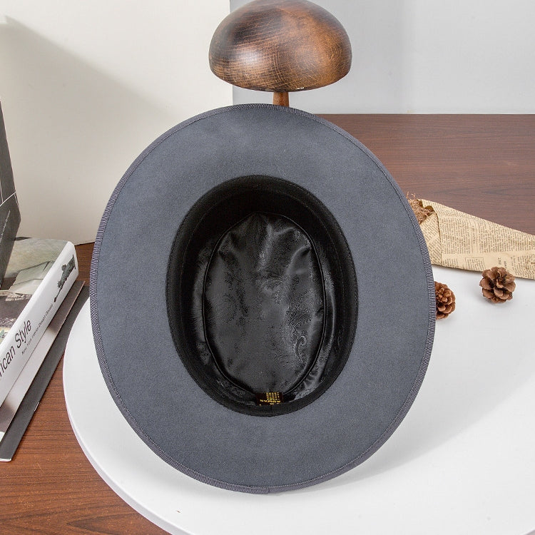 Felt Top Hat with Silver Arrows and Webbing Decorations