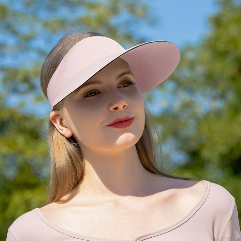 Extended Brim Quick-Drying Sun Hat with Empty Top