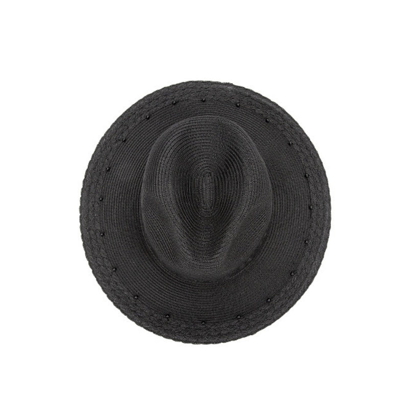 Sun Hat Straw Hat with Beads